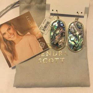 NWT Danielle abalone GOLD earrings FINAL PRICE 32